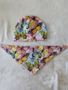 handmade hat baby , hat and scarf set 6-9 months