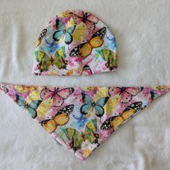 handmade hat baby , hat and scarf set 6-9 months