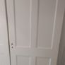 Solid Wood White Internal Panel Doors x 3 - For Sale Image 2