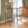 Industrial Style Table and 2 Bar Chairs Set Bar Table + Bar Stools Standing Table Bar Game High Table Chair Image 5
