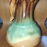 Glazed  Art Pottery Vase/Jug, mint green & sand tone shades, Spanish M.G.Arroyo style, H 17,5 cm Image 2