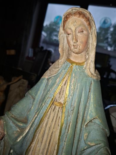 Vintage Virgin Mary Statue Our Lady of Grace and St. Joseph with Christ Child Statue, PRICE IS FOR 1 ONLY