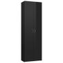 Office Cabinet High Gloss Black 60x32x190 cm Chipboard Image 4