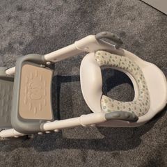 Baby training toilet seat with step