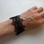 Crochet black bracelet Image 2