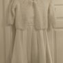 White satin Dress and cardigan set Image 3