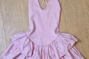 Zara Pink Ruffle Mini Dress - M