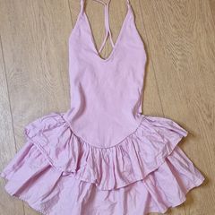 Zara Pink Ruffle Mini Dress - M