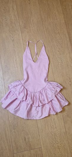 Zara Pink Ruffle Mini Dress - M