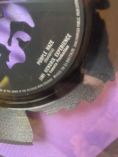 Jimi Hendrix Purple Haze Record Picture