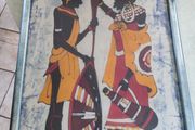 Large Kenyan Batik Wall Art ON BOARD.