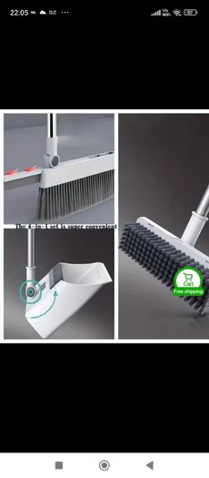 4 in 1 broom and dustpan set
