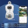 Bulb Double Camera With Automatic Tracking E27 Connector with Wifi Image 9