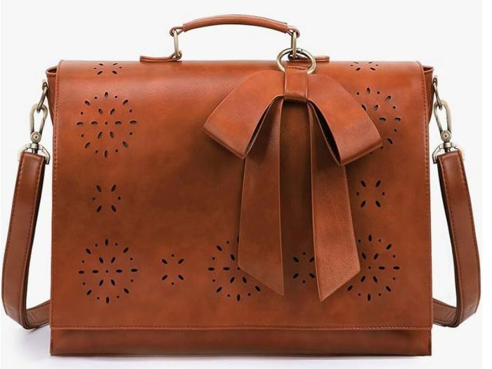 Laptop bag  - women's - vegan leather