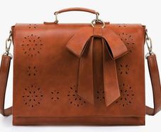 Laptop bag  - women's - vegan leather