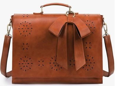 Laptop bag  - women's - vegan leather