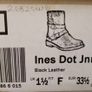 Clarks Ines Dot jnr Black leather Girls boots 33 New with tags Image 9