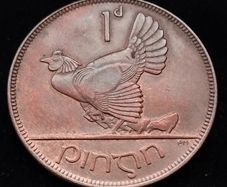 [#2643] - Ireland 1935 | Irish 1d | Irish One Penny | KM.3 | High Grade