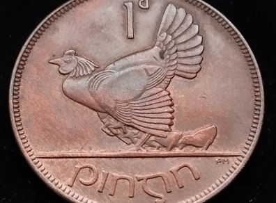 [#2643] - Ireland 1935 | Irish 1d | Irish One Penny | KM.3 | High Grade