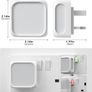 Night Light Plug in Wall, with Dusk to Dawn Photocell Sensor, 3000K Warm White, Brightness Adjustable, 1W LED Night Light for Kids, Bedroom, Hallway, Stairs, 2 Pack Image 5