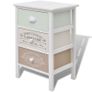 French Storage Cabinet 3 Drawers Wood Image 4