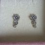 Pandora sparkly Daisy Flower stud earrings very good condition hallmarked Image 6