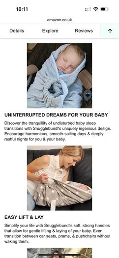 Snugglebundl The Baby Blanket with Handles, Grey Star