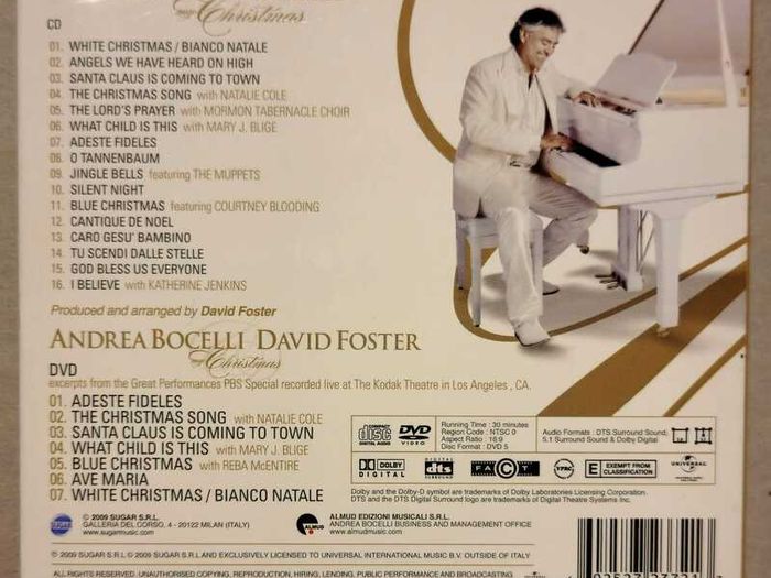 CD Andrea Bocelli, VG condition.