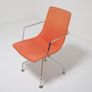 Orange Fabric and Chrome Swivel Office Chair Comet by Gunilla Allard for Lammhult, 1990s Image 8