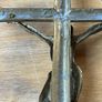 Antique solid brass 18 in crusifix. Heavy piece Image 6