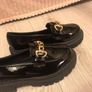 Black shoes with gold chain Image 3