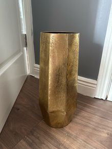 Large golden vase