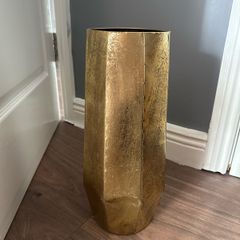 Large golden vase
