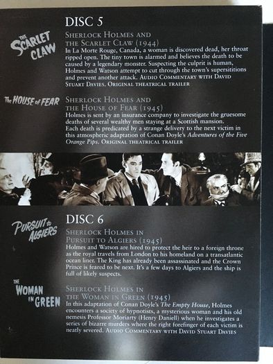 Sherlock Holmes (Basil Rathbone & Nigel Bruce) The Definitve Collection Boxset 1939-1946 [14 Movie x7DVD + 4xArtcards]