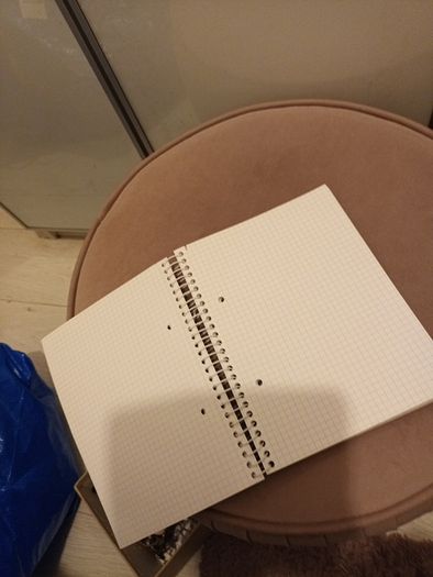 stationary large squared notebook A5