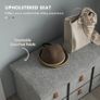 Shoe Storage Bench with Cushion and 6 Fabric Drawers for Entryway Image 3