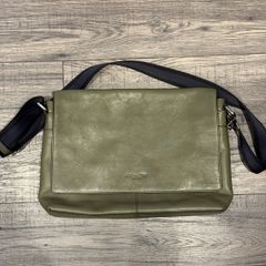 Green Coach laptop bag