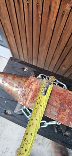 anvil on timber stand