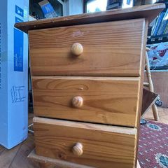 Free wooden bedside cabinet
