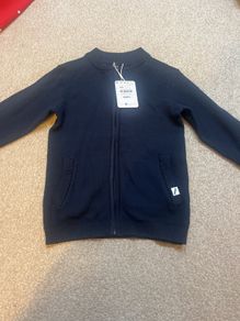 Boys zip up cardigan