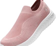 Brand New Womens Slip-on Memory Foam Trainers Supportive Work Shoes Long-Stand