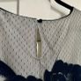 BNWT Monsoon navy and cream lace occasion party dress UK16 Image 5