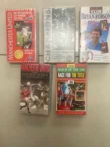 Manchester United VHS tapes (early 1990s)