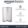 Rectangular Kitchen Pedal Bin with Steel Bar Pedal, Soft-Closing Mechanism, Brushed Stainless Steel, 50 L Image 5