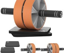 FREE EXPRESS SHIPPING Ab Roller Wheel, Ab Workout Equipment Exercise Wheels Set for Abdominal Core Strength Muscle Training, Muscle Roller Stick Reduce Muscle Soreness Tightness Leg Cramps