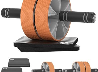FREE EXPRESS SHIPPING Ab Roller Wheel, Ab Workout Equipment Exercise Wheels Set for Abdominal Core Strength Muscle Training, Muscle Roller Stick Reduce Muscle Soreness Tightness Leg Cramps