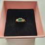 18ct Gold Emerald And Diamond Ring Image 2