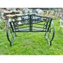 Cart Wheel Bench Black KAS1355 Image 4
