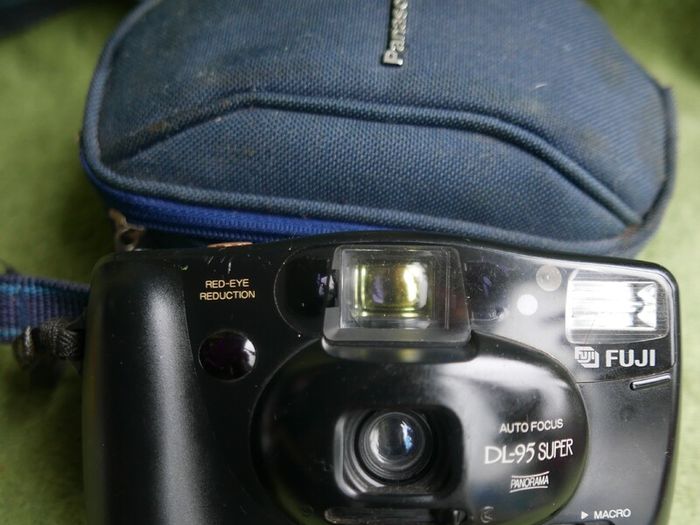 Vintage Fuji DL-95 Super 35mm Film Camera with Panorama & Macro, Retro Point and Shoot Camera