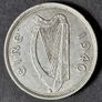 Ireland 1940 half crown silver coin Image 2